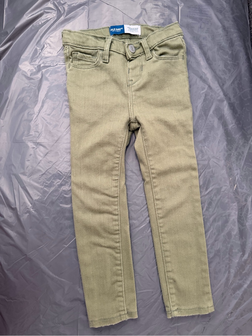 Old Navy Olive Green Girls Stretch Skinny Jeans